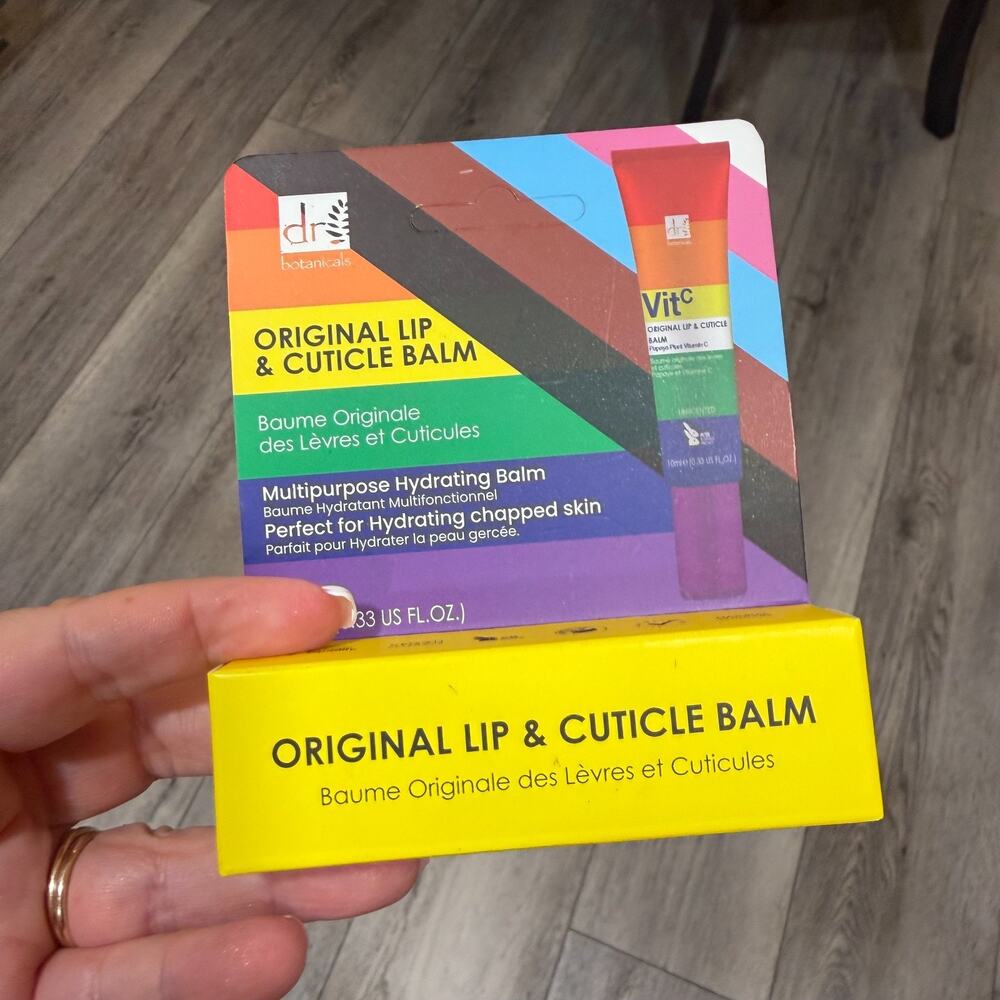 Dr Botanicals Original Lip & Cuticle Balm Vit C 10ml New Sealed vitamin C
